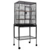 Large 144CM Bird Cage Anti Rust Parrot Aviary with Casters and Toys