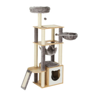 Cat Tree Tower 152cm Multi Level Scratching Post Bed Condo Ladder Toys House