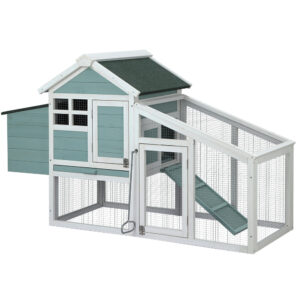 Large Wooden Pet Hutch Chicken Rabbit Cage 150x60x93cm Outdoor Run Play Area