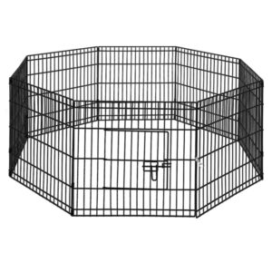 Dog Playpen 24 8 Panel Puppy Exercise Pen Indoor Outdoor Cage Fence