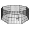 Dog Playpen 8 Panel 24 Puppy Exercise Pen Indoor/Outdoor Cage Fence