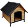 Dog Kennel XL Wooden Outdoor Pet House Waterproof Elevated Floor UV Resistant