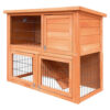 Wooden Chicken Coop Rabbit Hutch Large Outdoor Cage 88x40x76cm Waterproof Roof