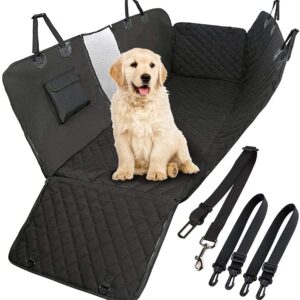 Waterproof Dog Seat Cover with View Mesh and Scratch Prevent Antislip for Trucks  Cars and SUV