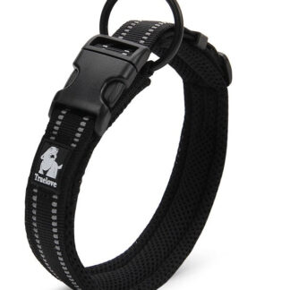 Heavy Duty Reflective Collar Black L