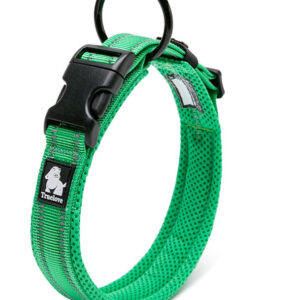 Heavy Duty Reflective Collar Grass Green 2XS