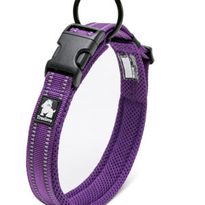 Heavy Duty Reflective Collar Purple XL