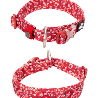 Floral Collar Poppy Red 2XS