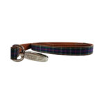 Blue Tartan Dog Lead