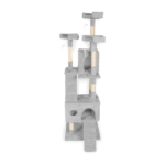 170cm Plush Cat Condo Cat Tree Grey FI-CT-161-ZZ