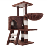 104cm Plush Cat Condo Cat Tree Brown FI-CT-167-ZZ