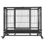 Dog Cage 46" (with wheels) FI-PC-132-XD