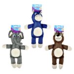 Chompers Dog Toy Animals -Donkey  Elephant   - 1 x Colour Randomly Selected