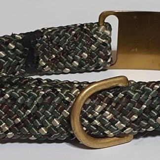 Mendota Products - ID Junior Dog Collar with Brass Tag - SIZES: 35CM   - Made in the USA - Camo