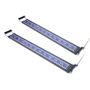 2 Set 27W Aquarium Blue White LED Light for Tank 95-115cm