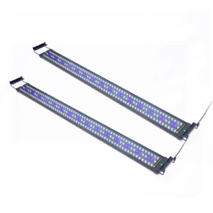 2 Set 33W Aquarium Blue White LED Light for Tank 120-140cm