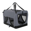 Grey Portable Soft Dog Cage Crate Carrier XL