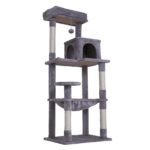 143cm Grey Cat Tree CATOPIA Sisal Scratching Post Scratcher Pole Condo House Tower