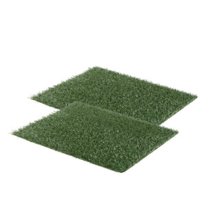 2 Grass Mat for Pet Dog Potty Tray Training Toilet 58.5cm x 46cm