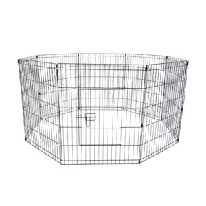 Pet Playpen 8 Panel 24in Foldable Dog Exercise Enclosure Fence Cage