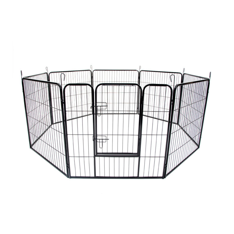 Pet Playpen Heavy Duty 32in 8 Panel Foldable Dog Exercise Enclosure Fence Cage