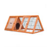 118 x 50 x 45cm Rabbit Hutch Chicken Coop Triangle Cage Run