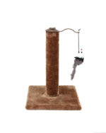 Cat Kitten Single Scratching Post with Toy-Brown