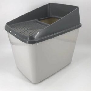 XL Top Entry Cat Litter Box No Mess Large Enclosed Covered Kitty Tray