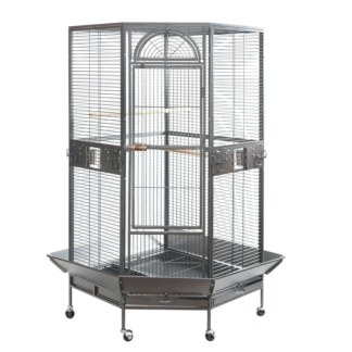 161 cm XL Corner Bird Cage Pet Parrot Aviary Perch Castor Wheel