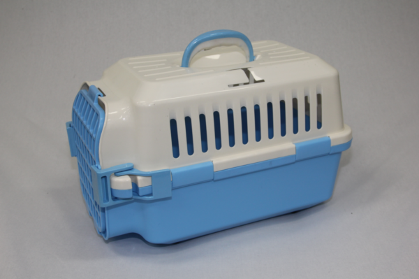 Small Dog Cat Crate Pet Carrier Rabbit Guinea Pig Cage With Tray-Blue