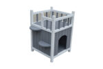 Cat Shelter Condo with Escape Door Rabbit Kitty House Cave