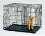 36' Collapsible Metal Dog Cat Crate Cage Cat Carrier With Divider