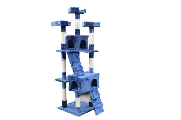 170cm Cat Scratching Post Tree Post House Tower with Ladder Furniture Blue