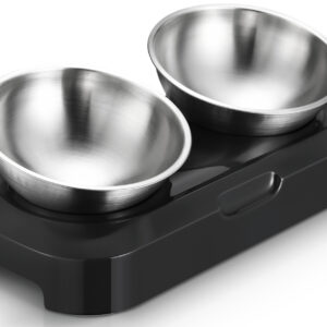 Stainless Steel Pet Bowl Water Bowls Portable Anti Slip Skid Feeder Dog Rabbit Cat