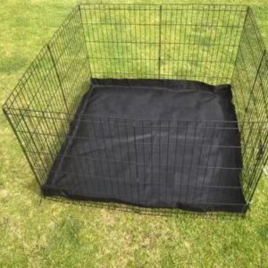 24' Dog Rabbit Playpen Exercise Puppy Enclosure Fence With Canvas Floor