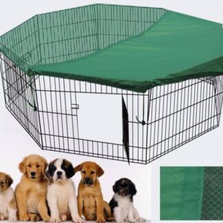 42' Dog Rabbit Playpen Exercise Puppy Enclosure Fence with cover