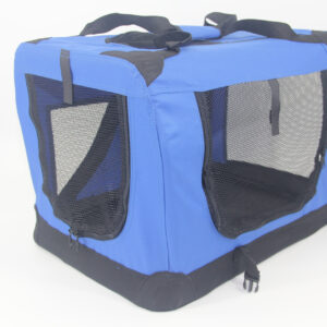 XXXL Portable Foldable Pet Dog Cat Puppy Soft Crate-Blue