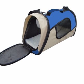 Small Pet Dog Cat Rabbit Guinea Pig Ferret Carrier Travel Bag-Blue