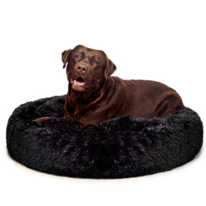 Aussie Calming Dog Bed - Large -Black - 100 cm