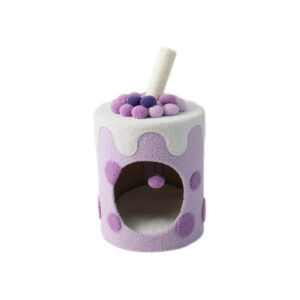Purple Bubble Milktea Cat House