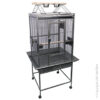 AVI ONE  PARROT CAGE WITH PLAY PEN  SILVER BLACK