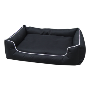 Waterproof Heavy Duty Dog Bed 60x48cm Outdoor Indoor Pet Cushion Black