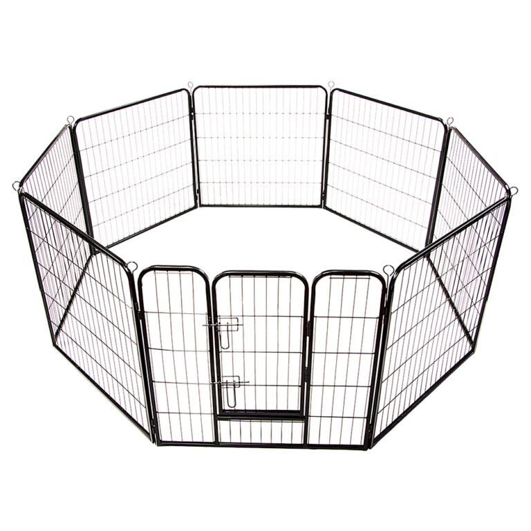 Heavy Duty 8 Panel Pet Playpen 80cm High Exercise Fence Cage Indoor Outdoor