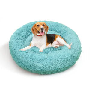 Pawfriends Pet Dog Bedding Warm Plush Round Comfortable Nest Comfy Sleeping kennel Green Large 90cm dog bed calming dog bed memory foam dog bed waterproof dog bed puppy bed