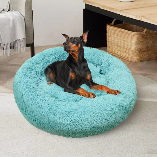 Pawfriends Pet Dog Bedding Warm Plush Round Comfortable Nest Comfy Sleep kennel Green 120cm dog bed calming dog bed memory foam dog bed waterproof dog bed puppy bed