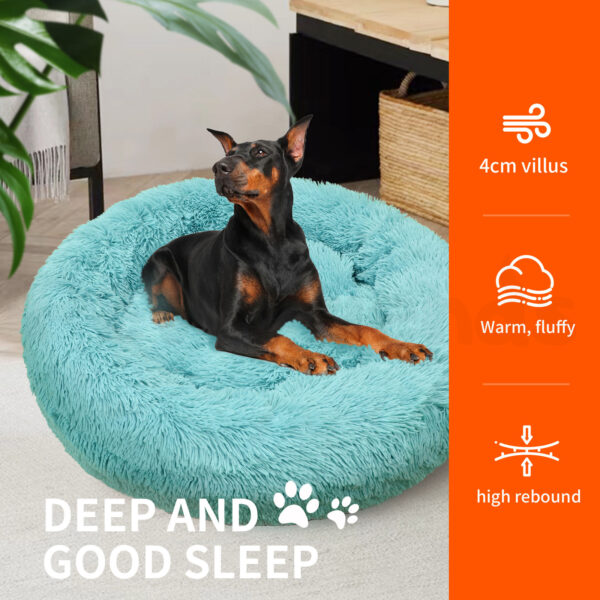 Pawfriends Pet Dog Bedding Warm Plush Round Comfortable Nest Comfy Sleep kennel Green 120cm dog bed calming dog bed memory foam dog bed waterproof dog bed puppy bed