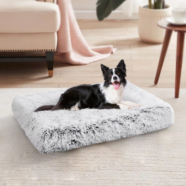 Pawfriends Pet Dog Crate Cage Kennel Bed Mat Sleeping Pad Fluffy Plush Soft Washable Bed L dog bed calming dog bed memory foam dog bed waterproof dog bed puppy bed