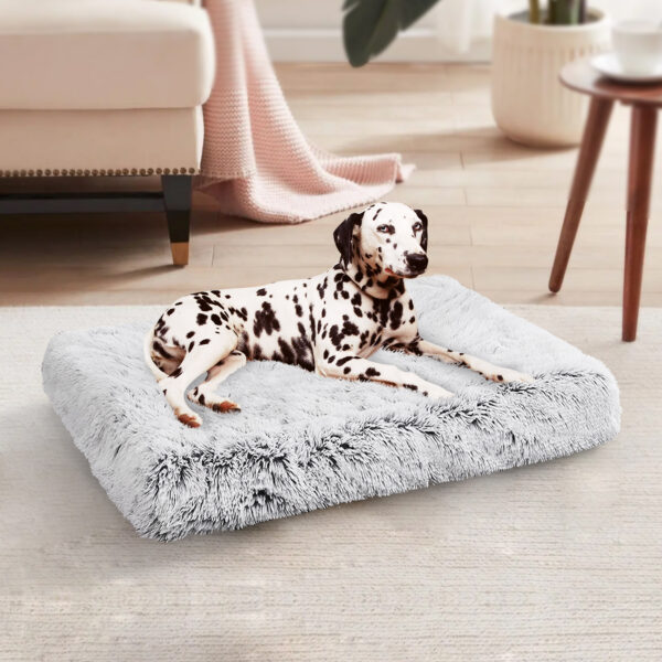 Pawfriends Pet Dog Crate Cage Kennel Bed Mat Sleeping Pad Fluffy Plush Soft Washable Bed XL dog bed calming dog bed memory foam dog bed waterproof dog bed puppy bed