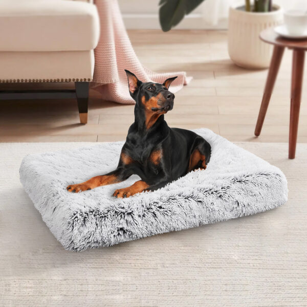 Pawfriends Pet Dog Crate Cage Kennel Bed Mat Sleeping Pad Fluffy Plush Soft Washable Bed GY dog bed calming dog bed memory foam dog bed waterproof dog bed puppy bed