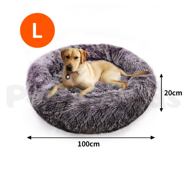 Pawfriends Pet Bed Dog Cat Calming Bed Sleeping Comfy Cave Washable Mat Extra Large 100cm